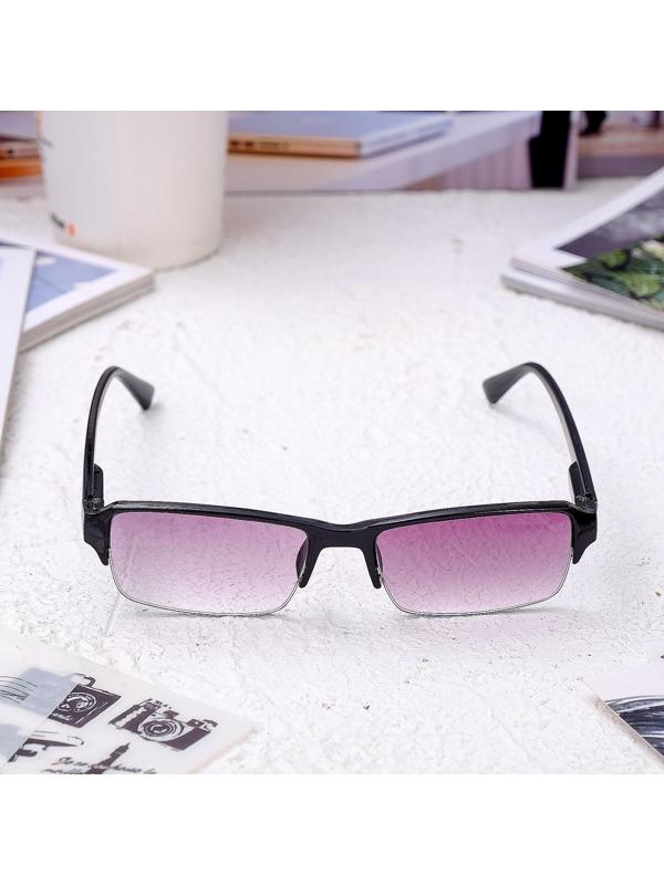 Очки корригирующие 0056, цвет чёрный, тонированные, отгибающаяся дужка, -3,5