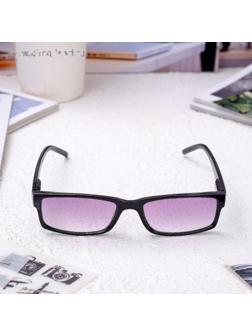 Очки корригирующие 6617, цвет чёрный, тонированные, +3,5