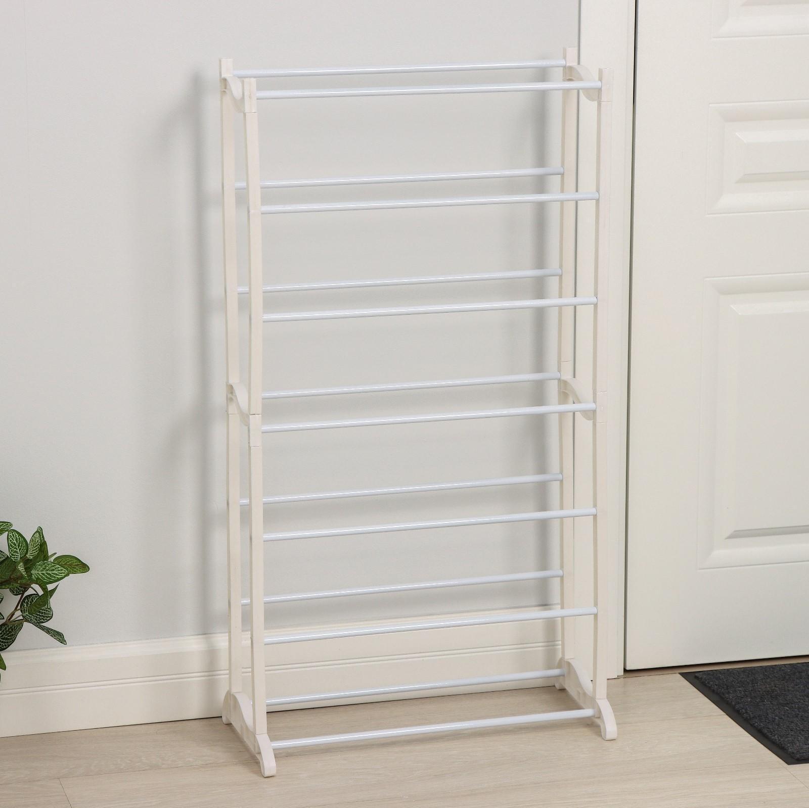 Обувница, 7 ярусов, 50×24,5×95 см, цвет белый