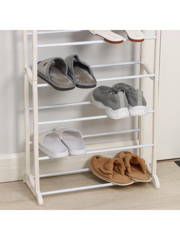 Обувница, 7 ярусов, 50×24,5×95 см, цвет белый