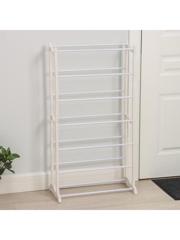 Обувница, 7 ярусов, 50×24,5×95 см, цвет белый