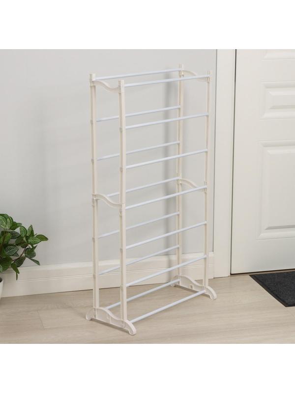 Обувница, 7 ярусов, 50×24,5×95 см, цвет белый