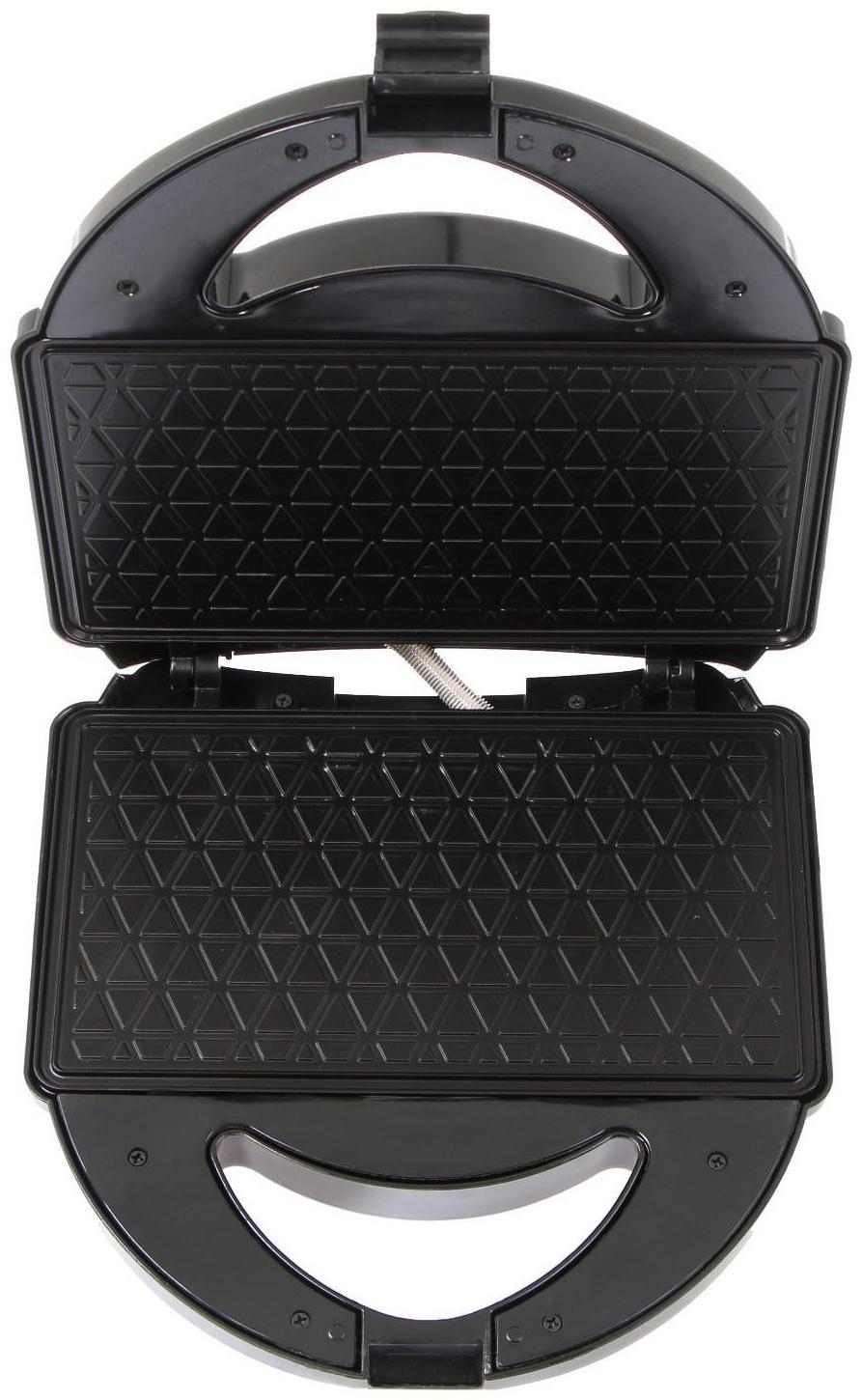 Электровафельница Luazon LT-07, 750 Вт, тонкие вафли, антипригарное покрытие, черная