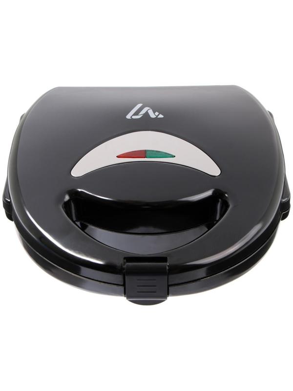Электровафельница Luazon LT-07, 750 Вт, тонкие вафли, антипригарное покрытие, черная