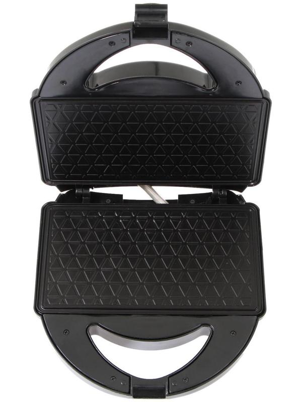 Электровафельница Luazon LT-07, 750 Вт, тонкие вафли, антипригарное покрытие, черная