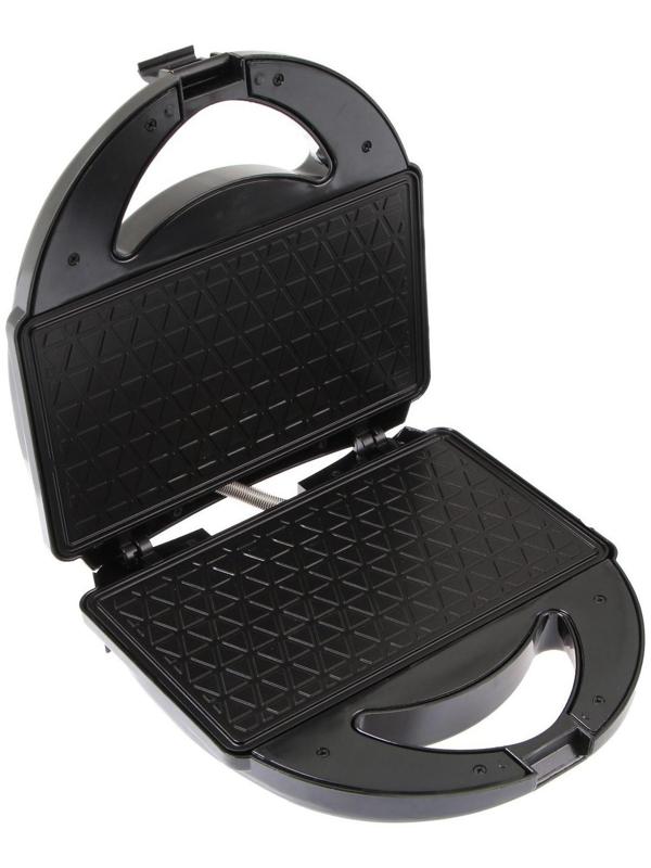 Электровафельница Luazon LT-07, 750 Вт, тонкие вафли, антипригарное покрытие, черная