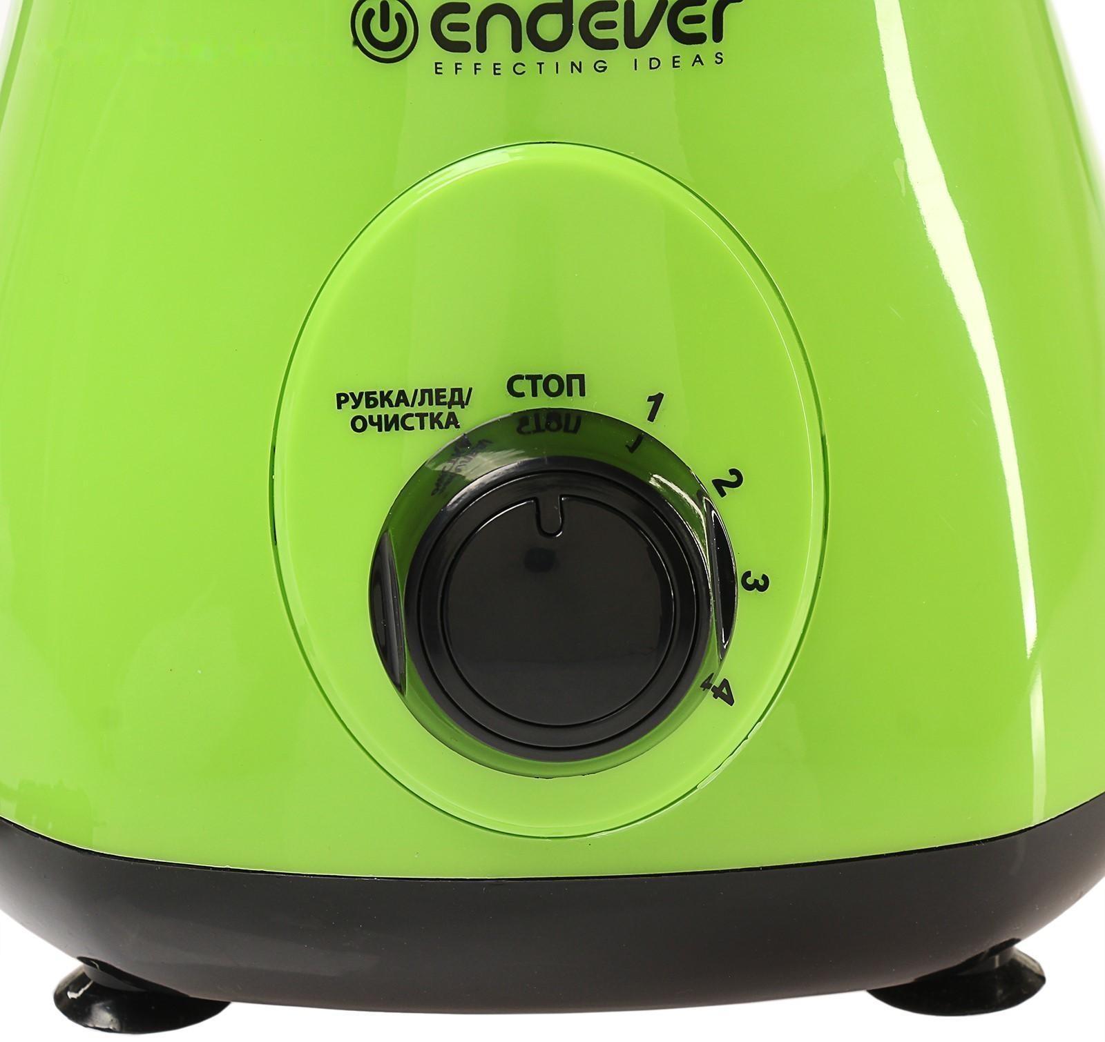 Блендер Endever Sigma-016, стационарный, 800 Вт, 1.5 л, 4 скорости, зеленый