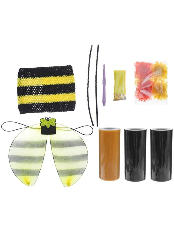 Карнавальный костюм «Пчёлка», сделай сам, корсет, ленты, брошки, аксессуары