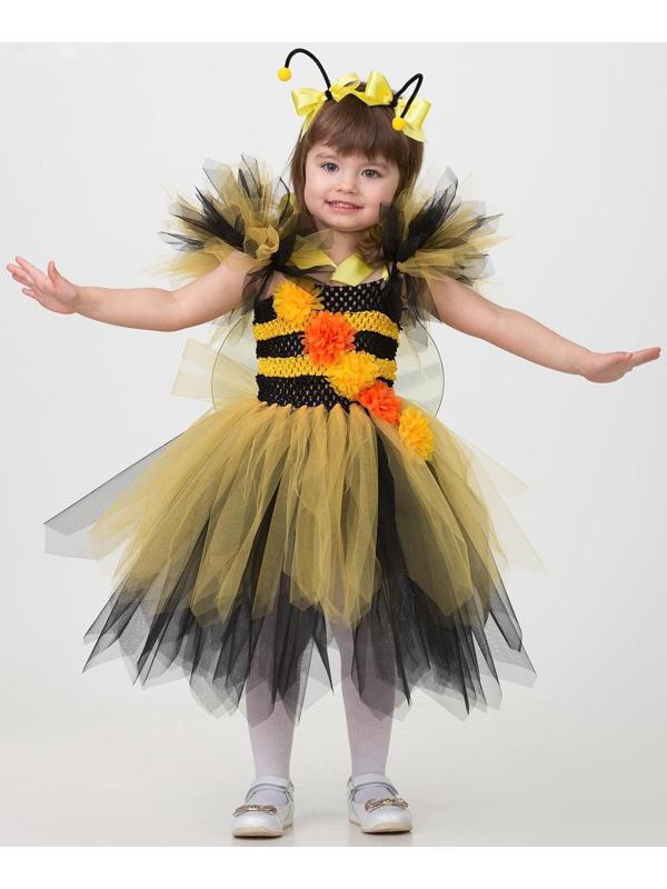 Карнавальный костюм «Пчёлка», сделай сам, корсет, ленты, брошки, аксессуары