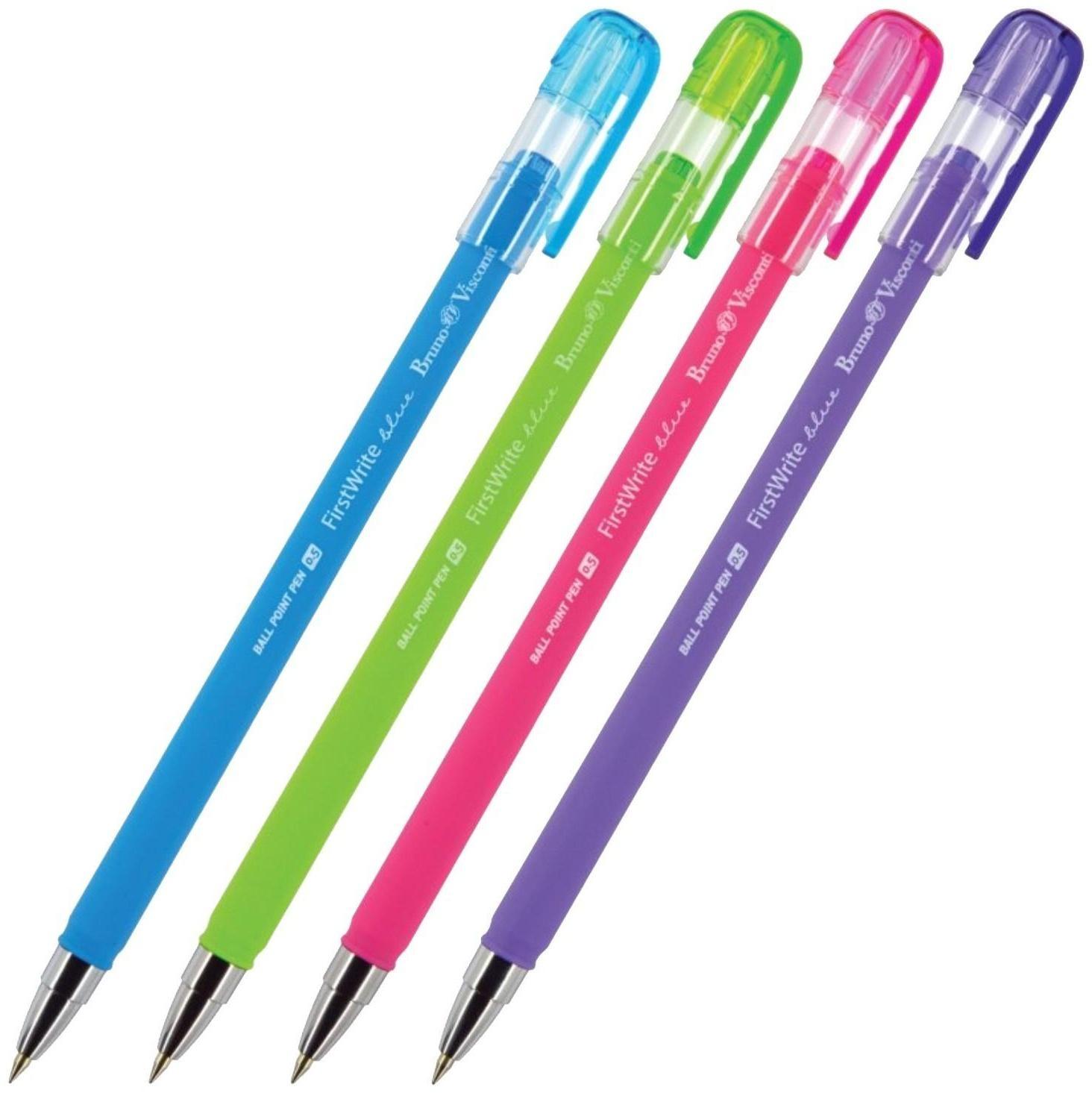 Ручка шариковая FirstWrite Special, 0.5 мм, синие чернила, матовый корпус Silk Touch, МИКС