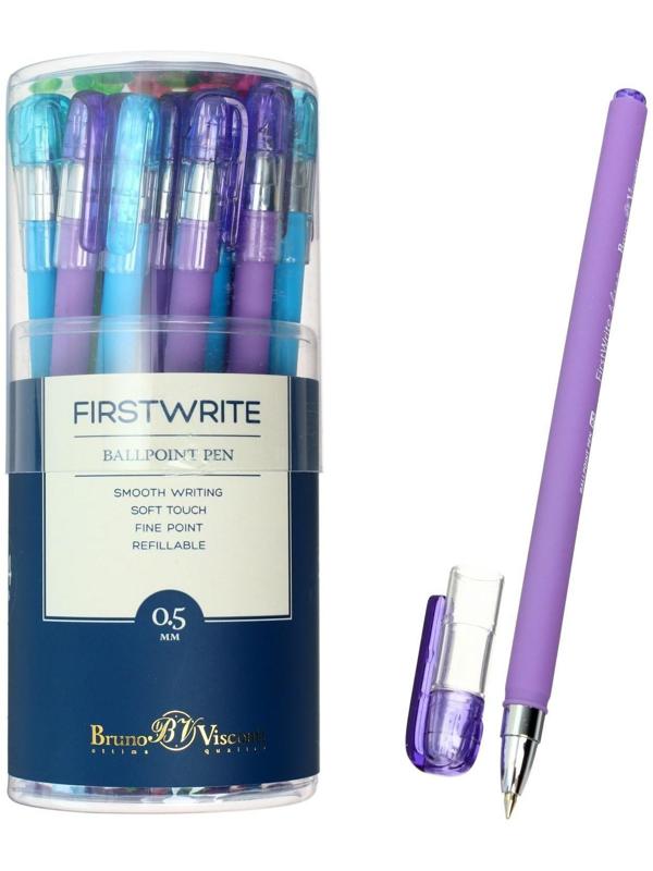 Ручка шариковая FirstWrite Special, 0.5 мм, синие чернила, матовый корпус Silk Touch, МИКС