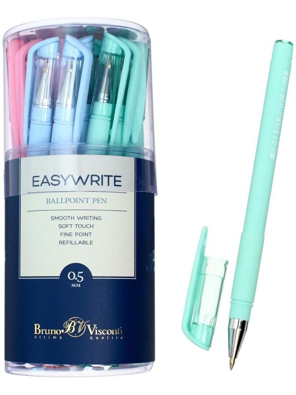 Ручка шариковая EasyWrite Zefir, 0,5 мм, синие чернила, матовый корпус Silk Touch, МИКС