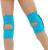 Наколенники для гимнастики и танцев с уплотнителем, размер S (7-10 лет), цвет бирюза/чёрный