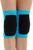 Наколенники для гимнастики и танцев с уплотнителем, размер XS (4-7 лет), цвет бирюза/чёрный