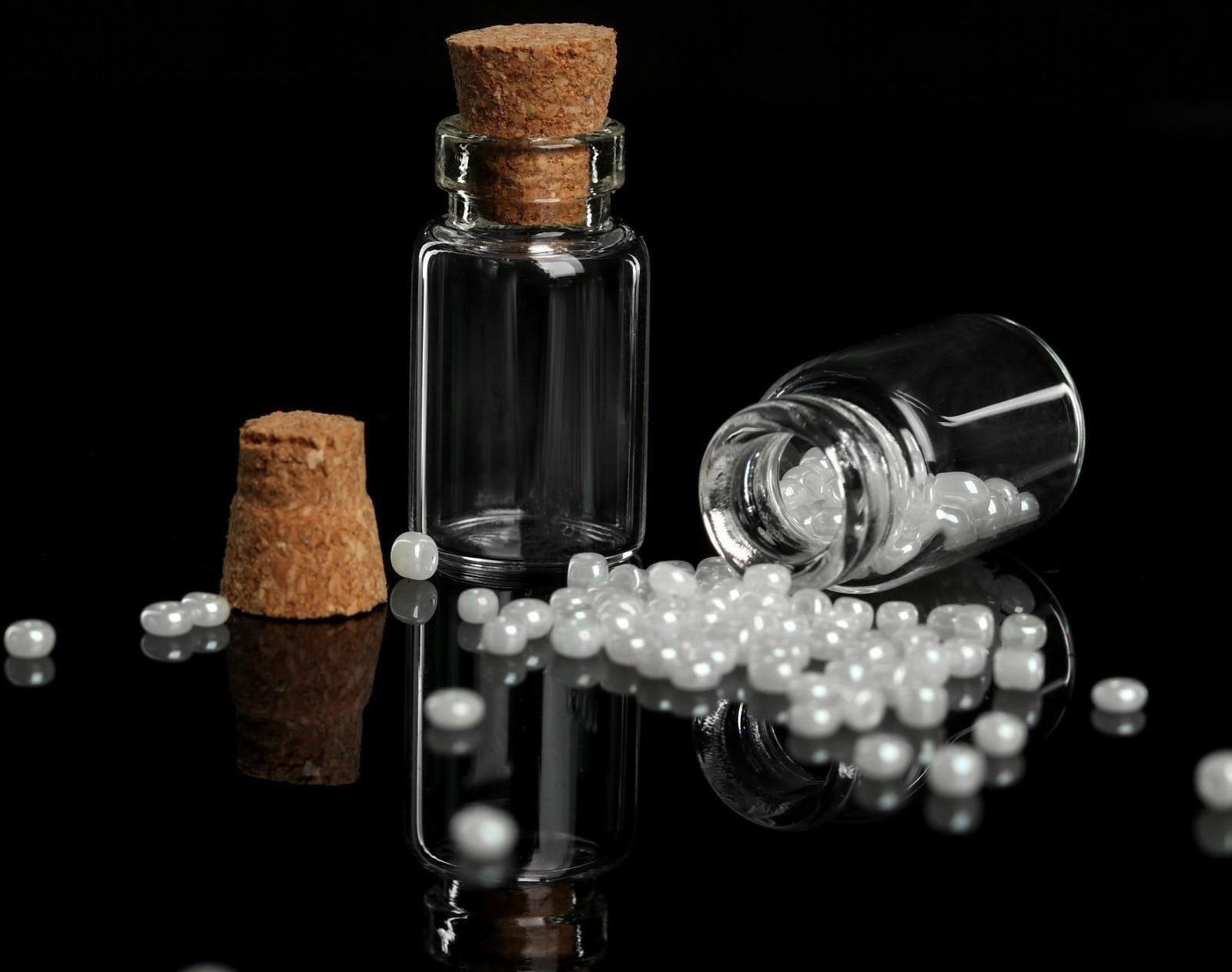 Баночки для хранения бисера, d = 1,2 × 3 см, 10 шт