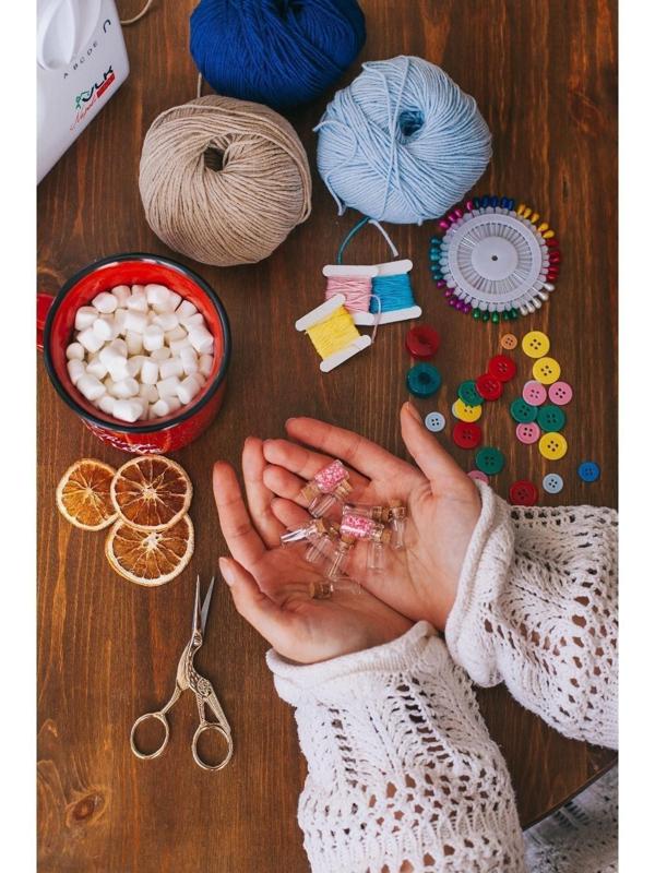 Баночки для хранения бисера, d = 1,2 × 3 см, 10 шт