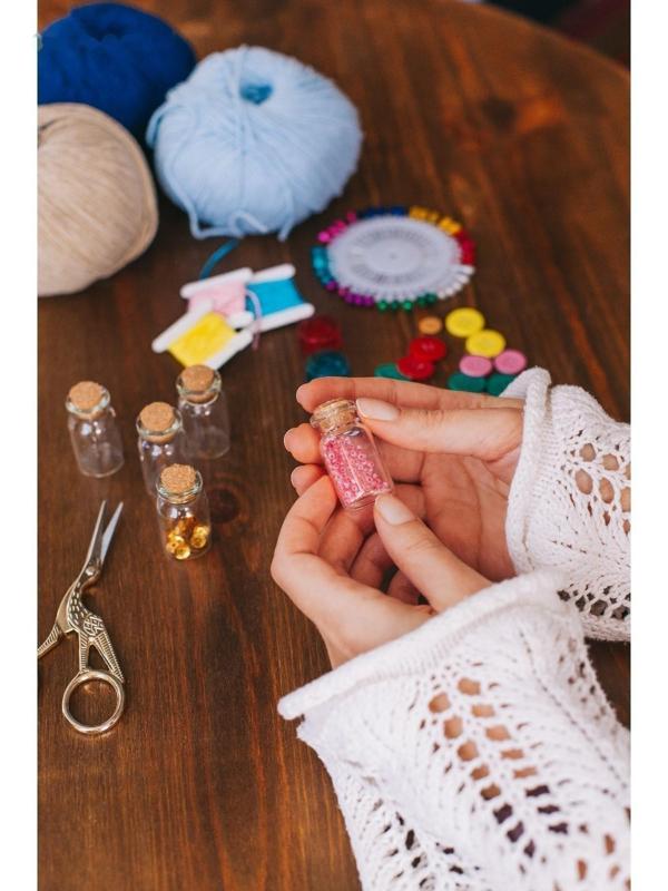 Баночки для хранения бисера, d = 2 × 4 см, 5 шт