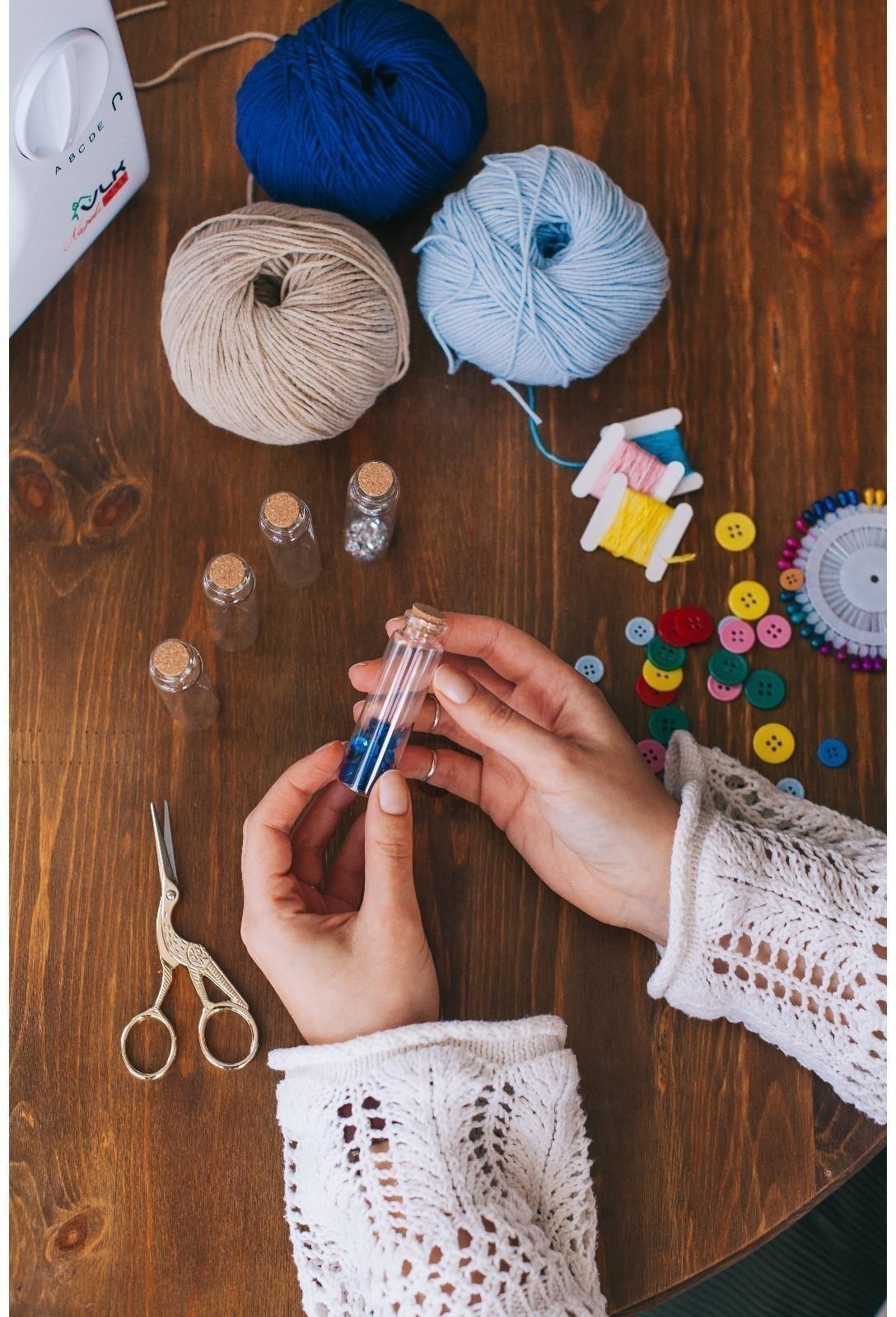 Баночки для хранения мелочей, d = 2 × 7,5 см, 5 шт