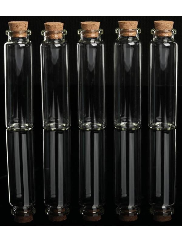 Баночки для хранения мелочей, d = 2 × 7,5 см, 5 шт