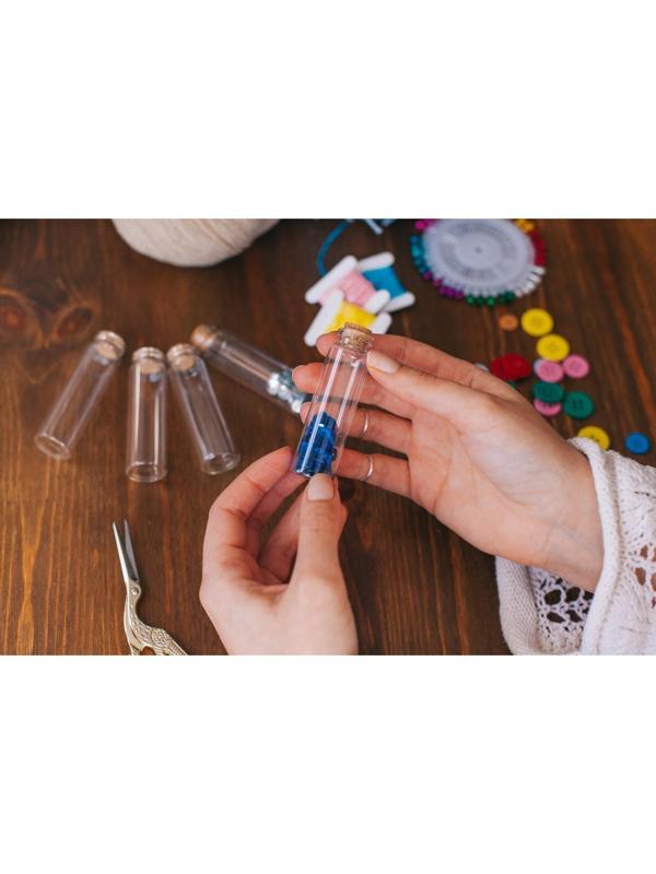 Баночки для хранения мелочей, d = 2 × 7,5 см, 5 шт