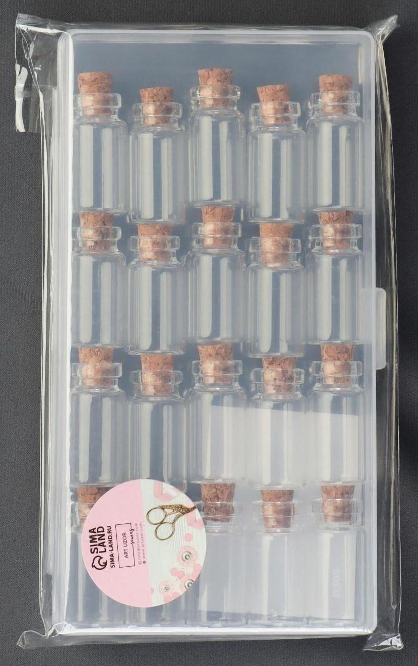 Набор баночек для хранения мелочей, d = 1,5 × 3 см, 18 шт