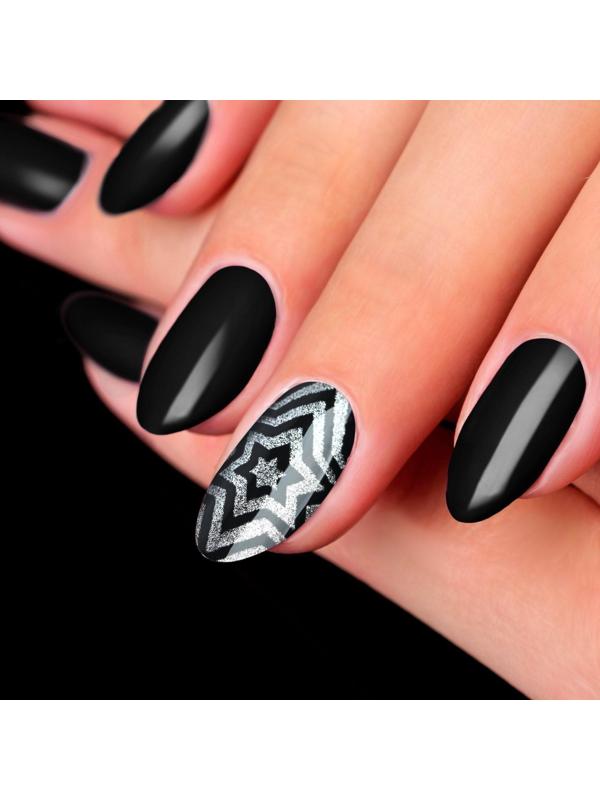 Гель-лак для стемпинга, 3-х фазный, LED/UV, 5 мл, цвет серебристый