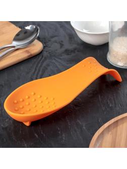 Подставка под ложку Доляна «Горох», 24,5×9,5 см, цвет МИКС