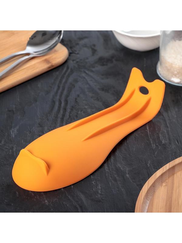 Подставка под ложку Доляна «Горох», 24,5×9,5 см, цвет МИКС