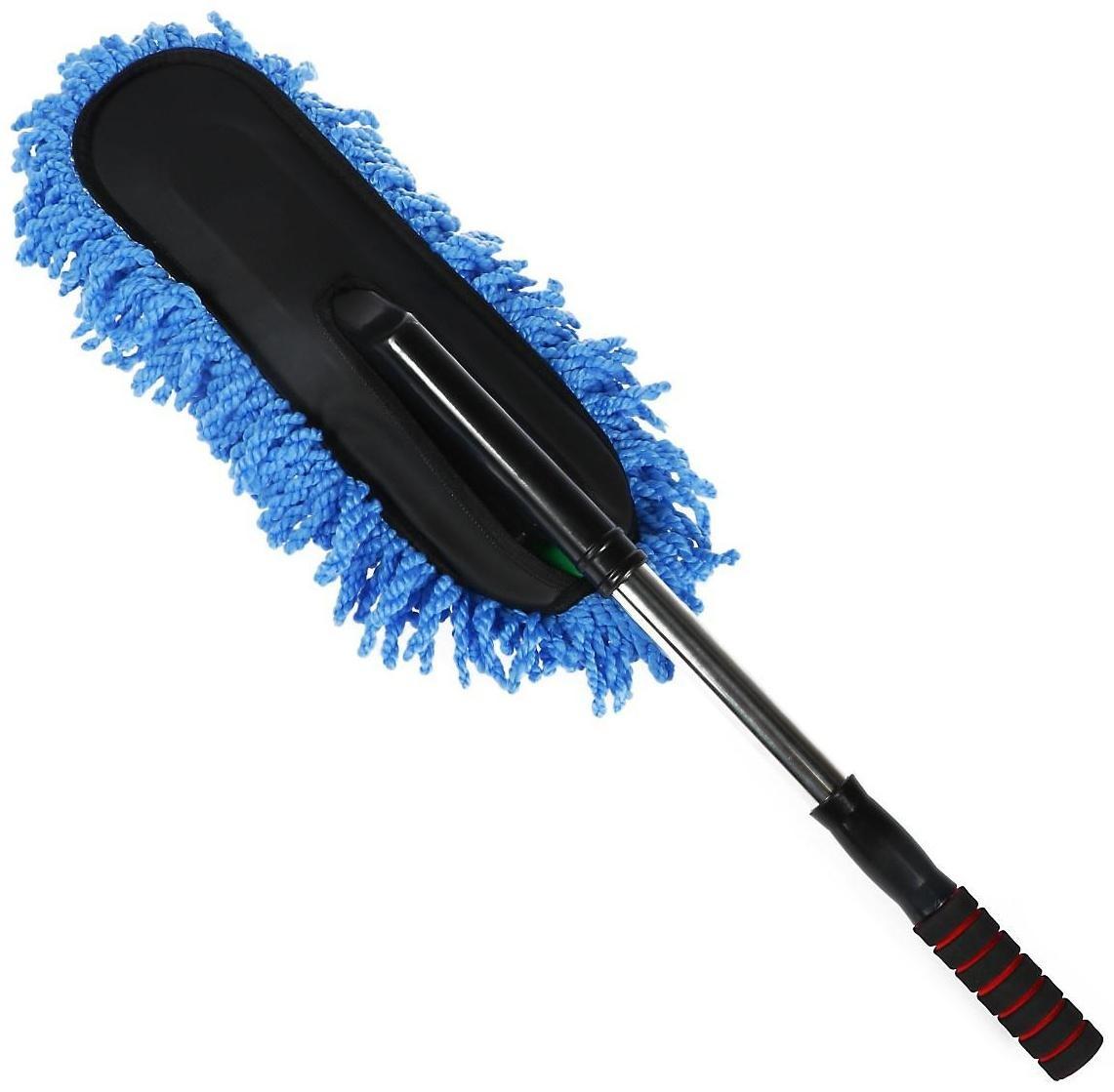 Щетка TORSO для удаления пыли телескопическая 75-89 см, синий