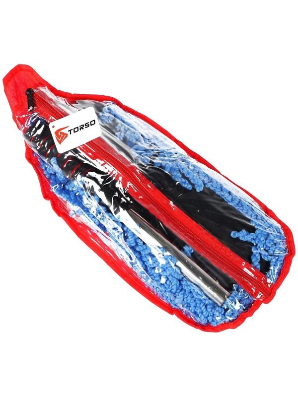 Щетка TORSO для удаления пыли телескопическая 75-89 см, синий