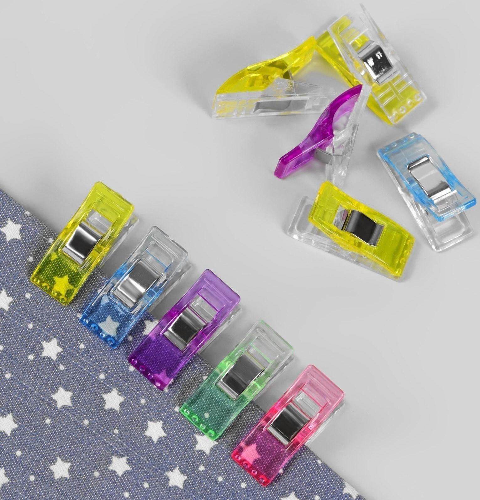 Набор зажимов для кроя, 2,6 см, 10 шт, цвет разноцветный