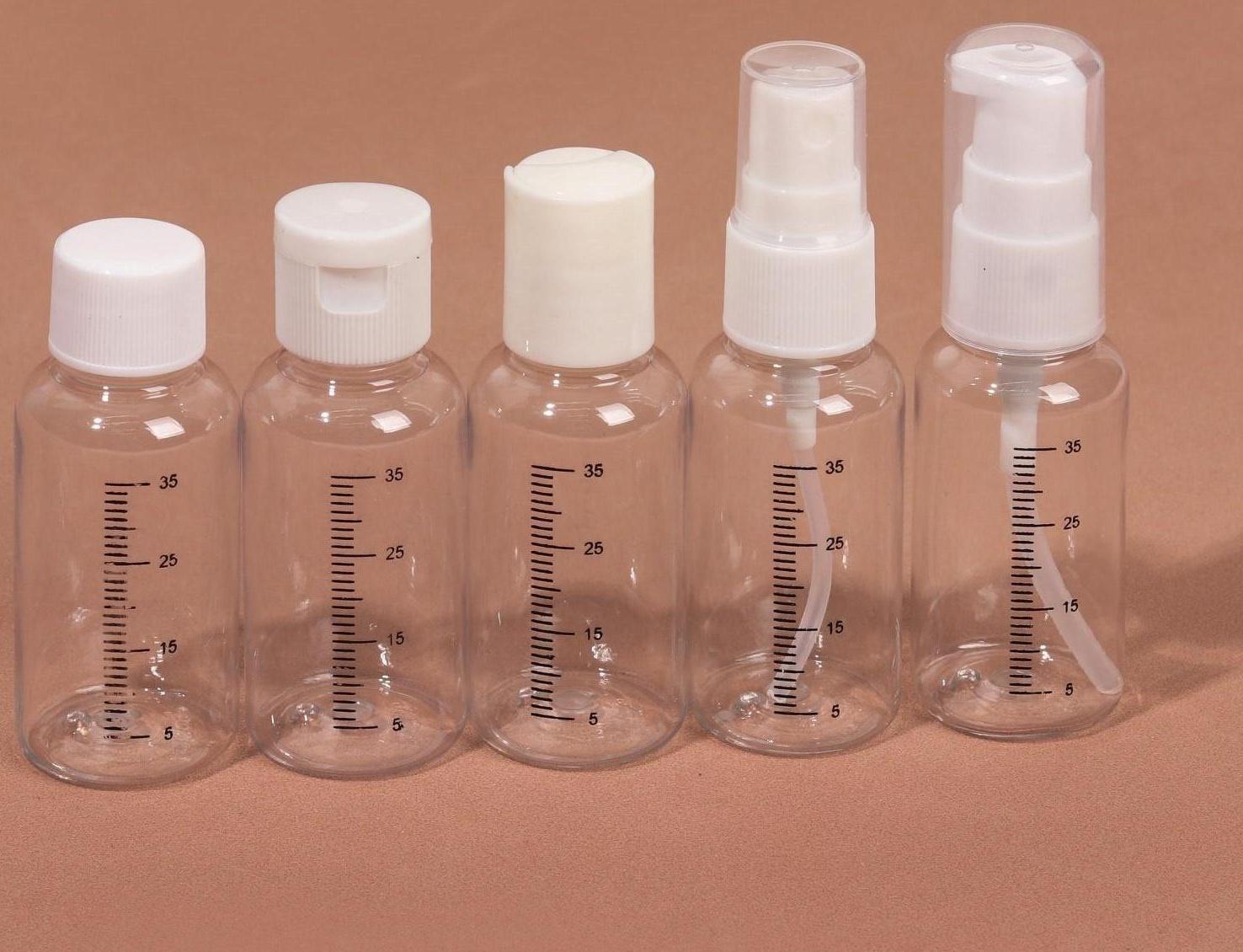 Набор для хранения, в чехле, 5 предметов, с разметкой, цвет белый/прозрачный