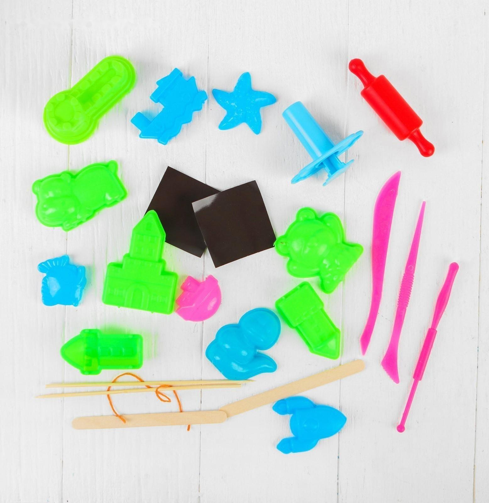 Набор «4в1 Песок+тесто+масса+шариковый пластилин» BIG CREATIVE BOX  BCRB