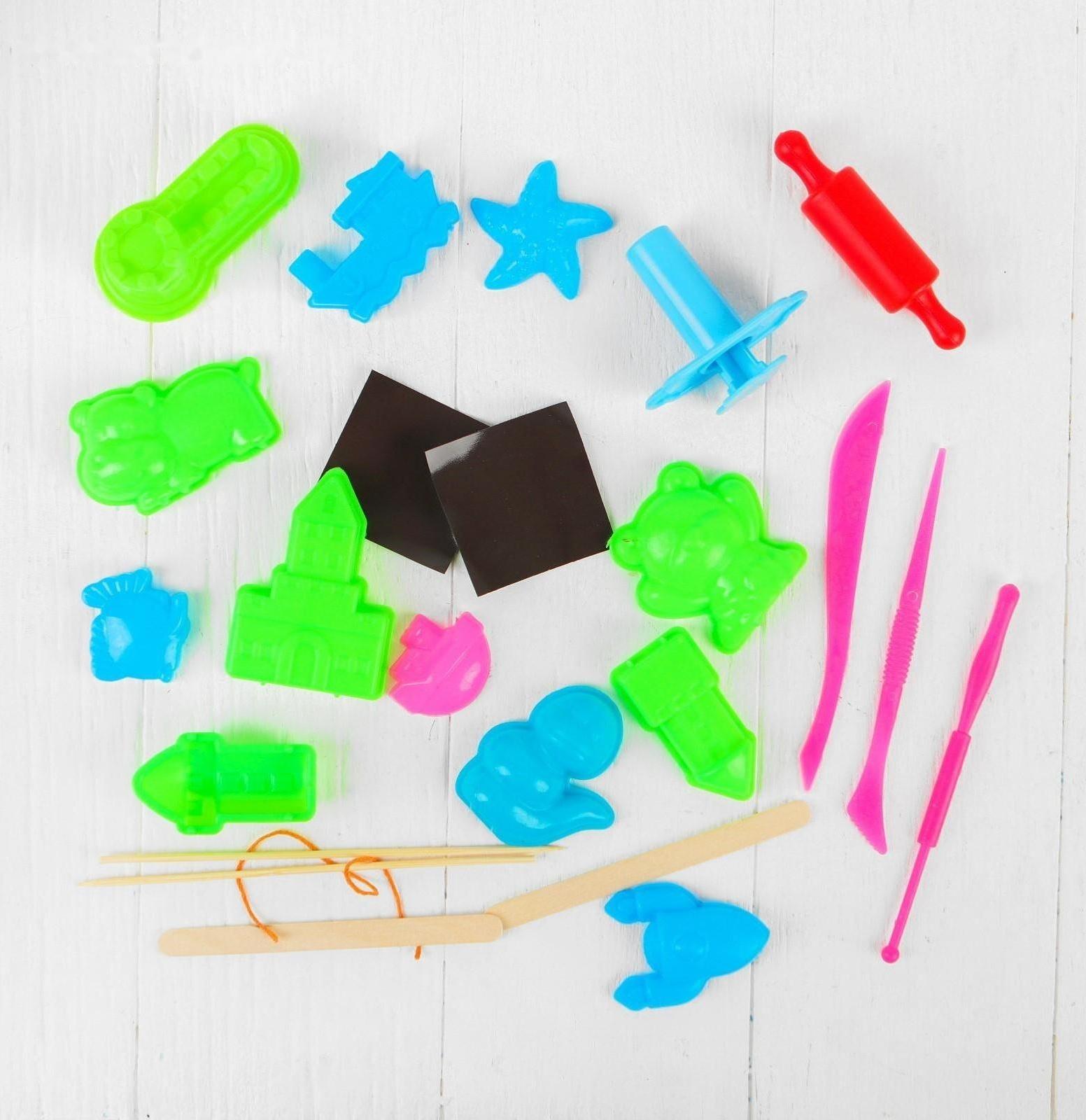 Набор «4в1 Песок+тесто+масса+шариковый пластилин» BIG CREATIVE BOX  BCRB