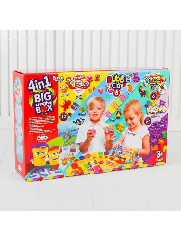 Набор «4в1 Песок+тесто+масса+шариковый пластилин» BIG CREATIVE BOX  BCRB