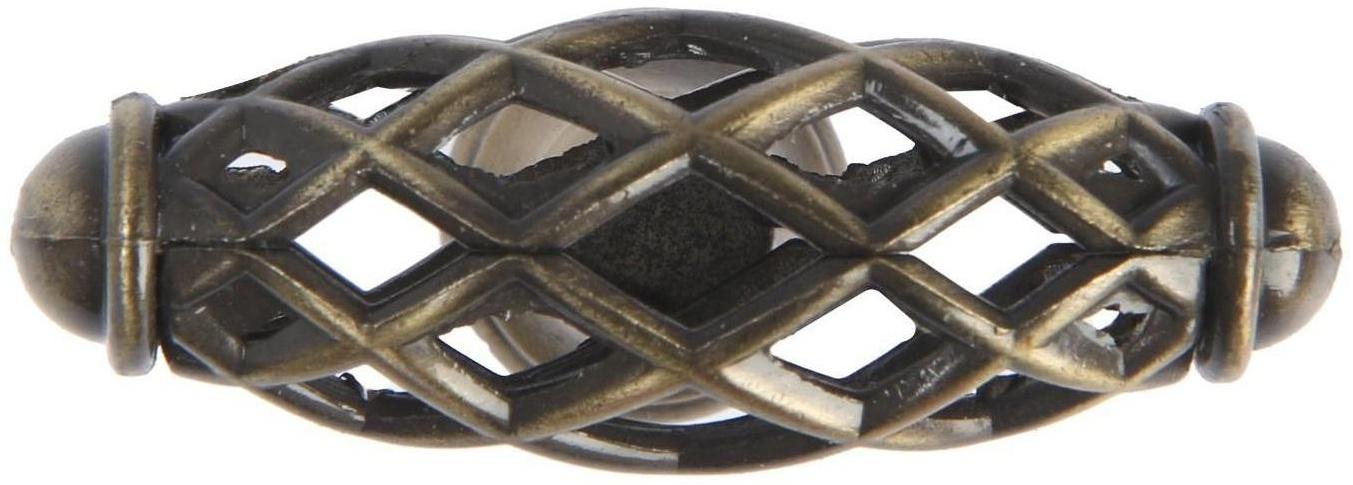 Ручка кнопка ТУНДРА PK039AB, цвет бронза