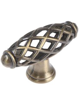 Ручка кнопка ТУНДРА PK039AB, цвет бронза