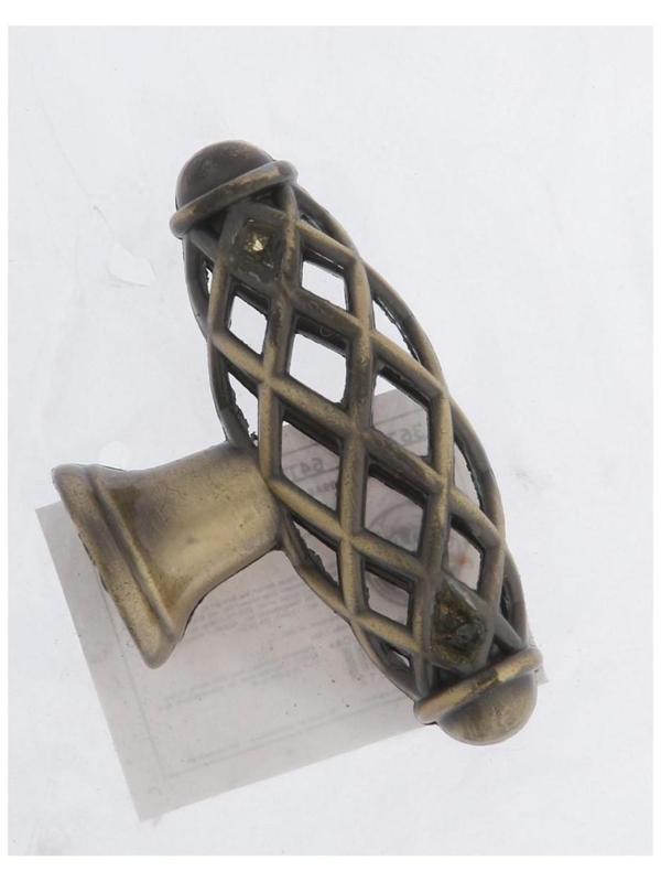 Ручка кнопка ТУНДРА PK039AB, цвет бронза