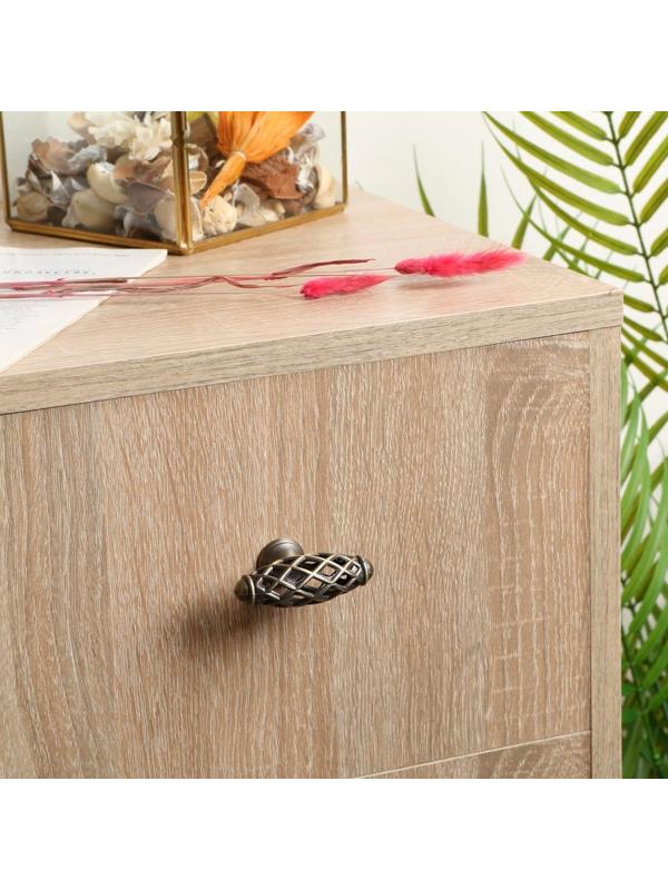 Ручка кнопка ТУНДРА PK039AB, цвет бронза