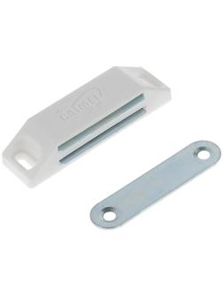 Магнит мебельный M002W, 60х13, средний, белый