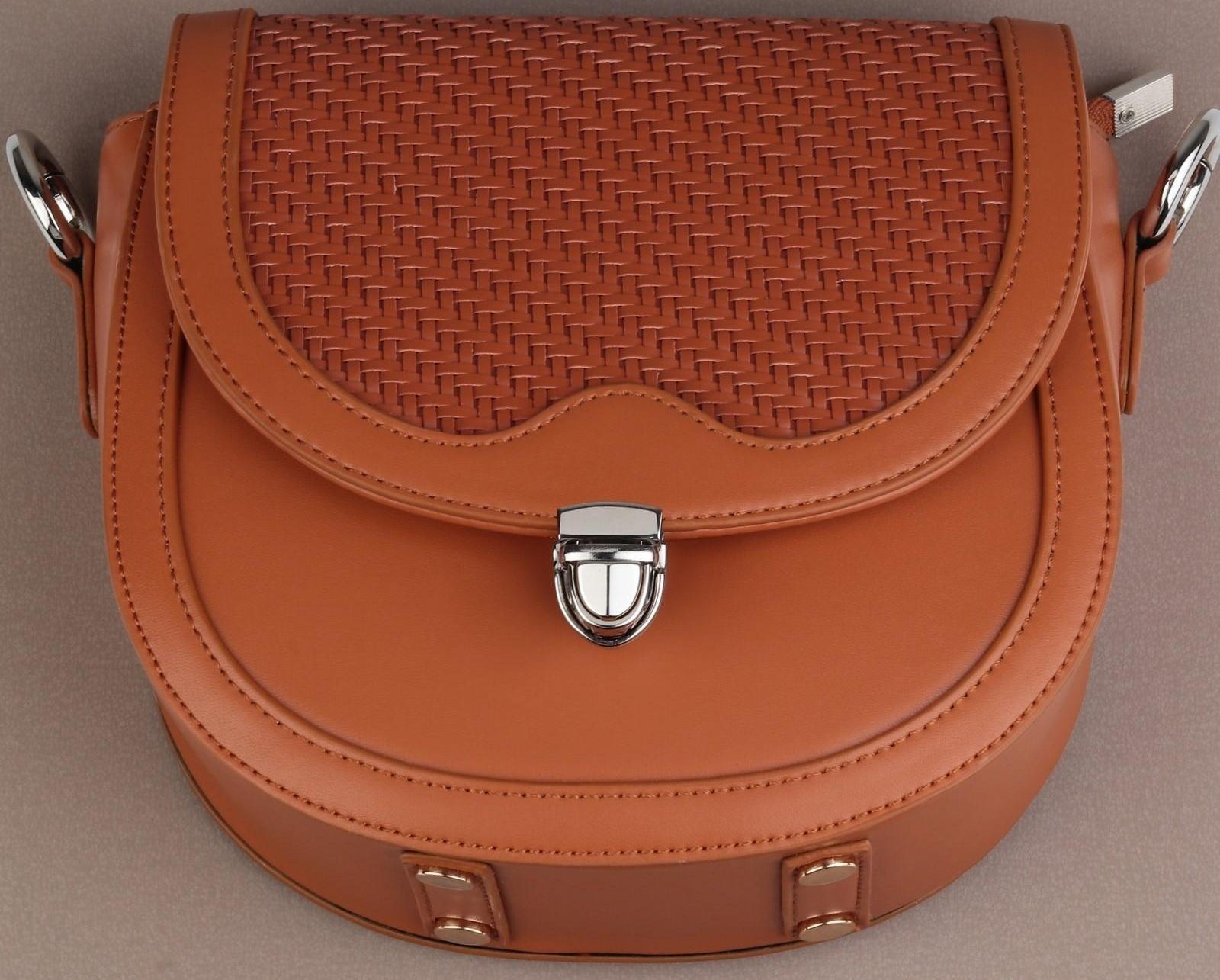 Застёжка для сумки, 3 × 2 см, цвет серебряный