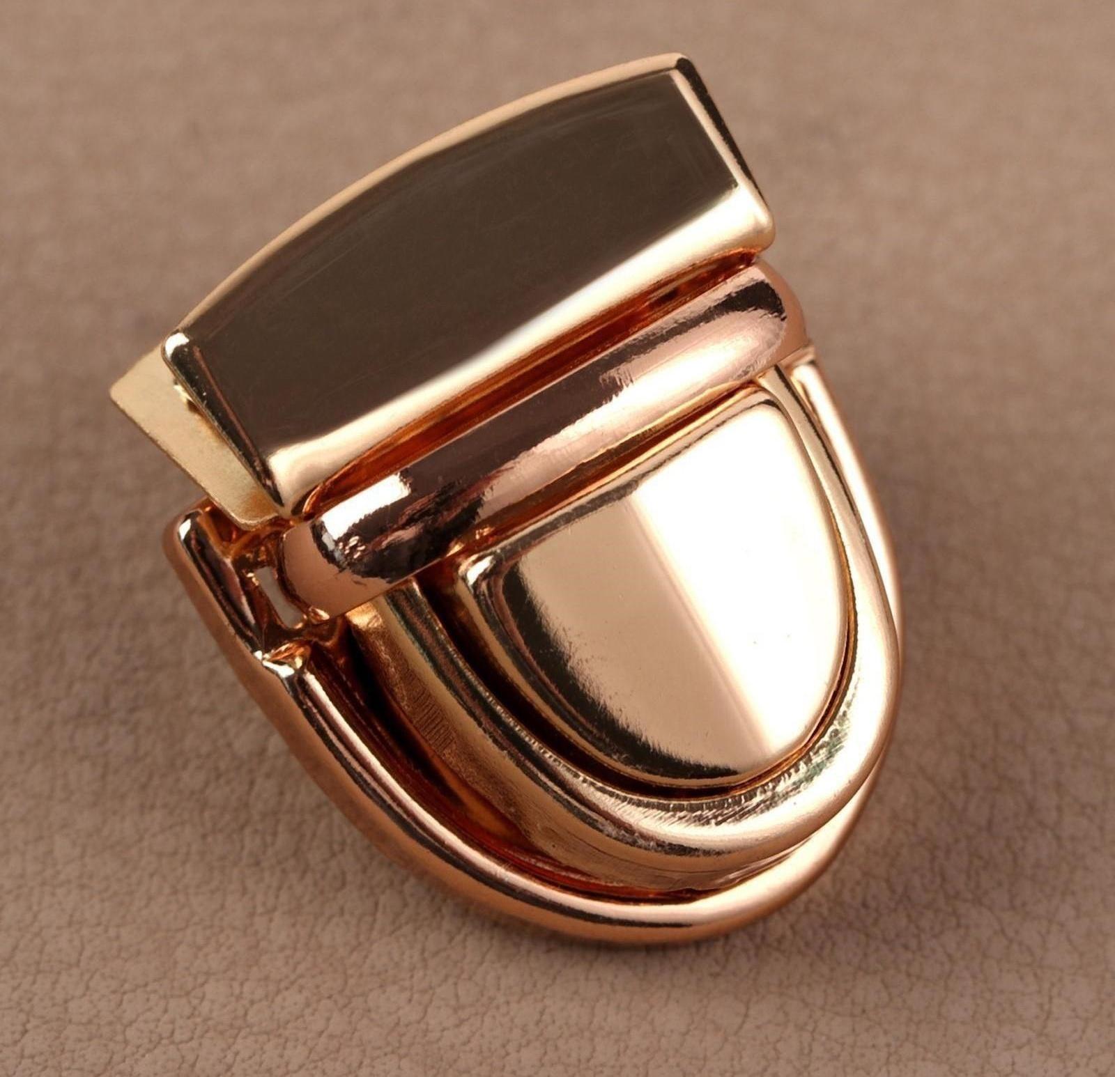 Застёжка для сумки, 3 × 2 см, цвет золотой