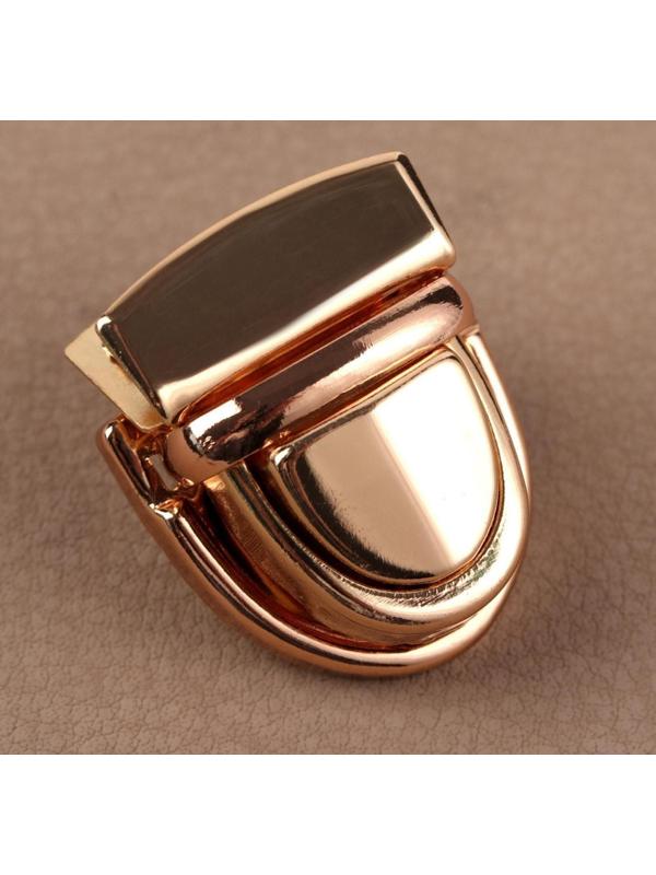 Застёжка для сумки, 3 × 2 см, цвет золотой