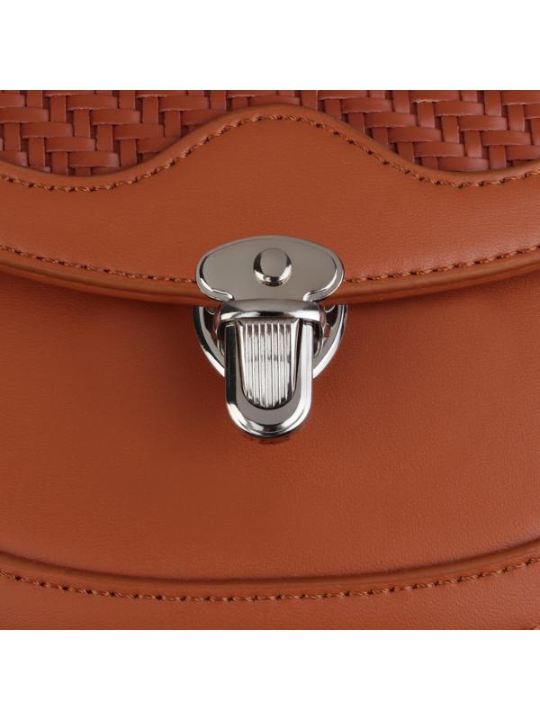 Застёжка для сумки, 3,3 × 2,3 см, с винтом, цвет серебряный