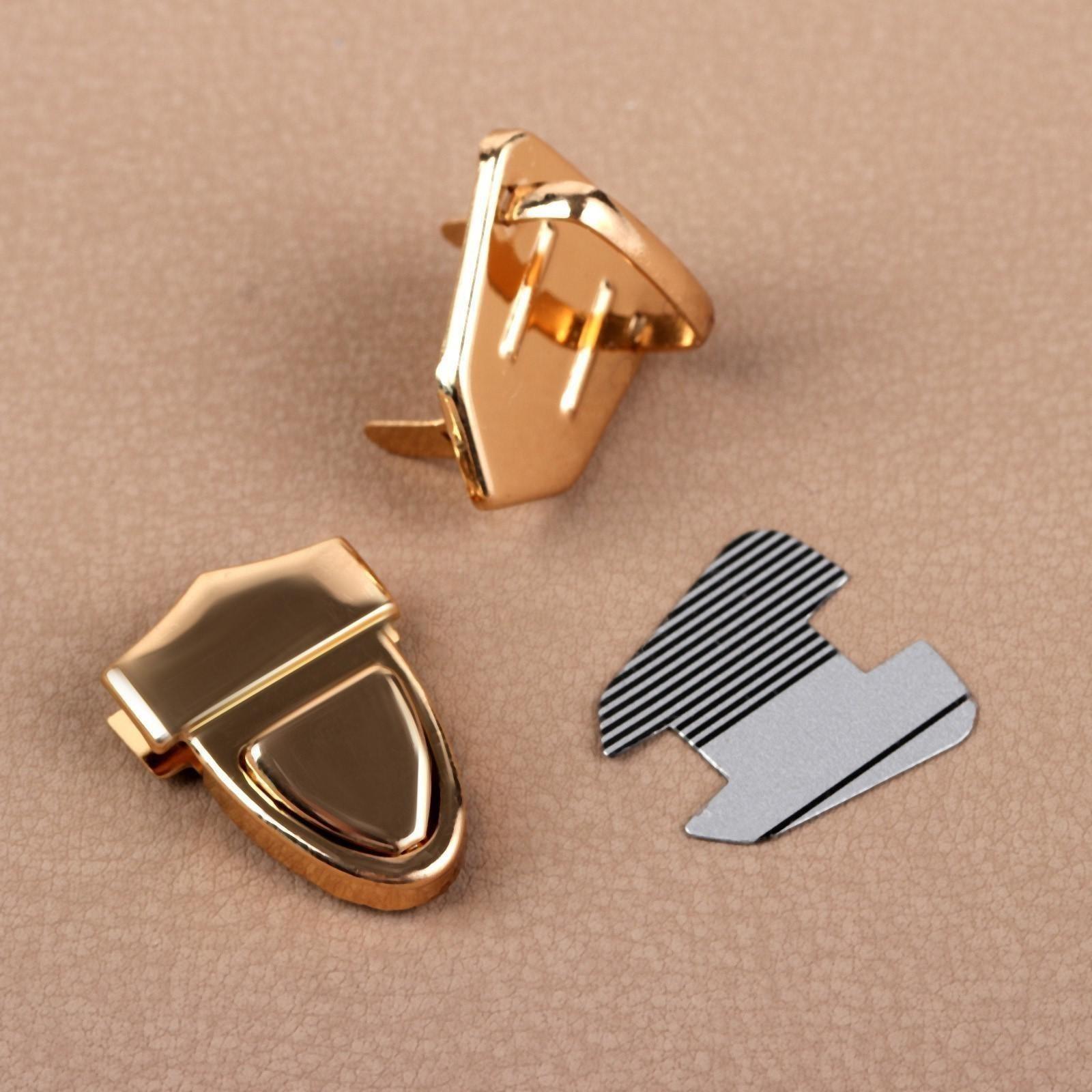 Застёжка для сумки, 3 × 2,5 см, цвет золотой