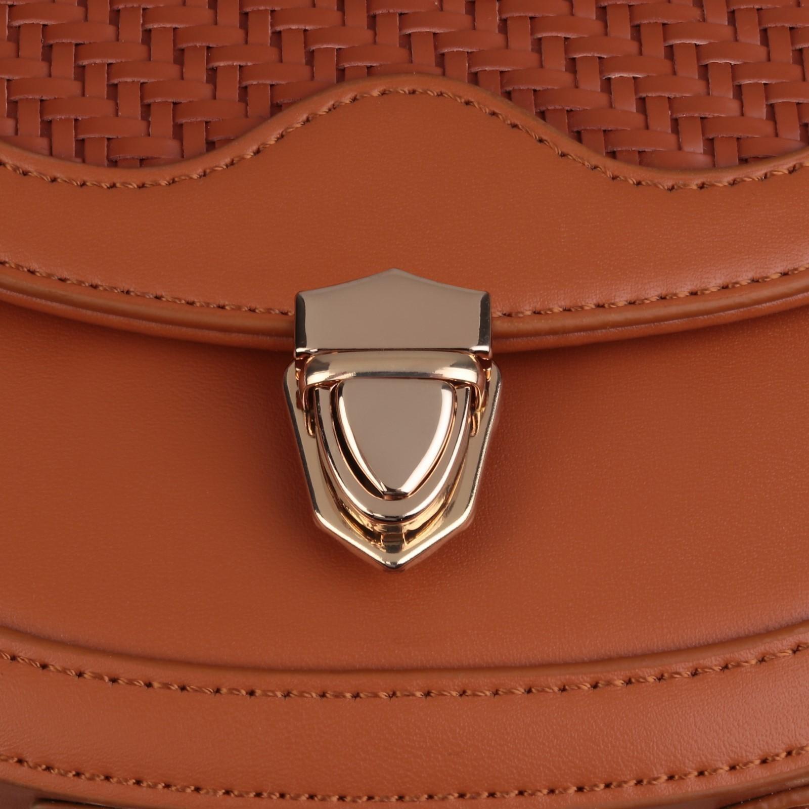 Застёжка для сумки, 3 × 2,5 см, цвет золотой