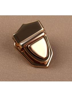 Застёжка для сумки, 3 × 2,5 см, цвет золотой