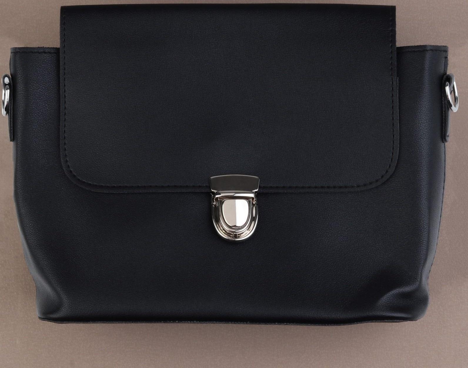 Застёжка для сумки, 4 × 3 см, цвет серебряный