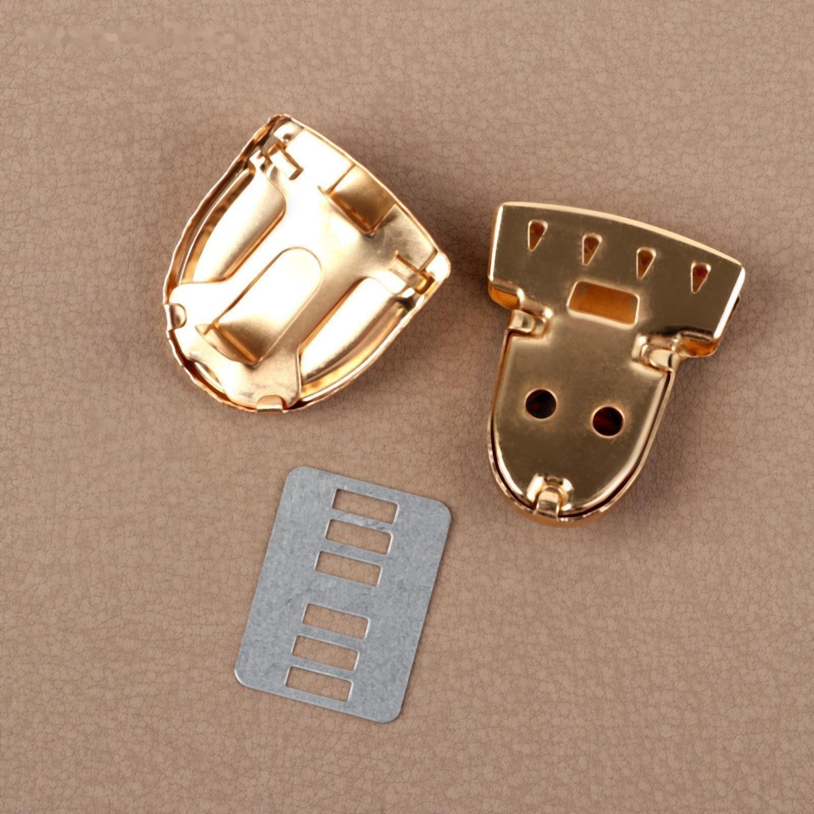 Застёжка для сумки, 4 × 3 см, цвет золотой