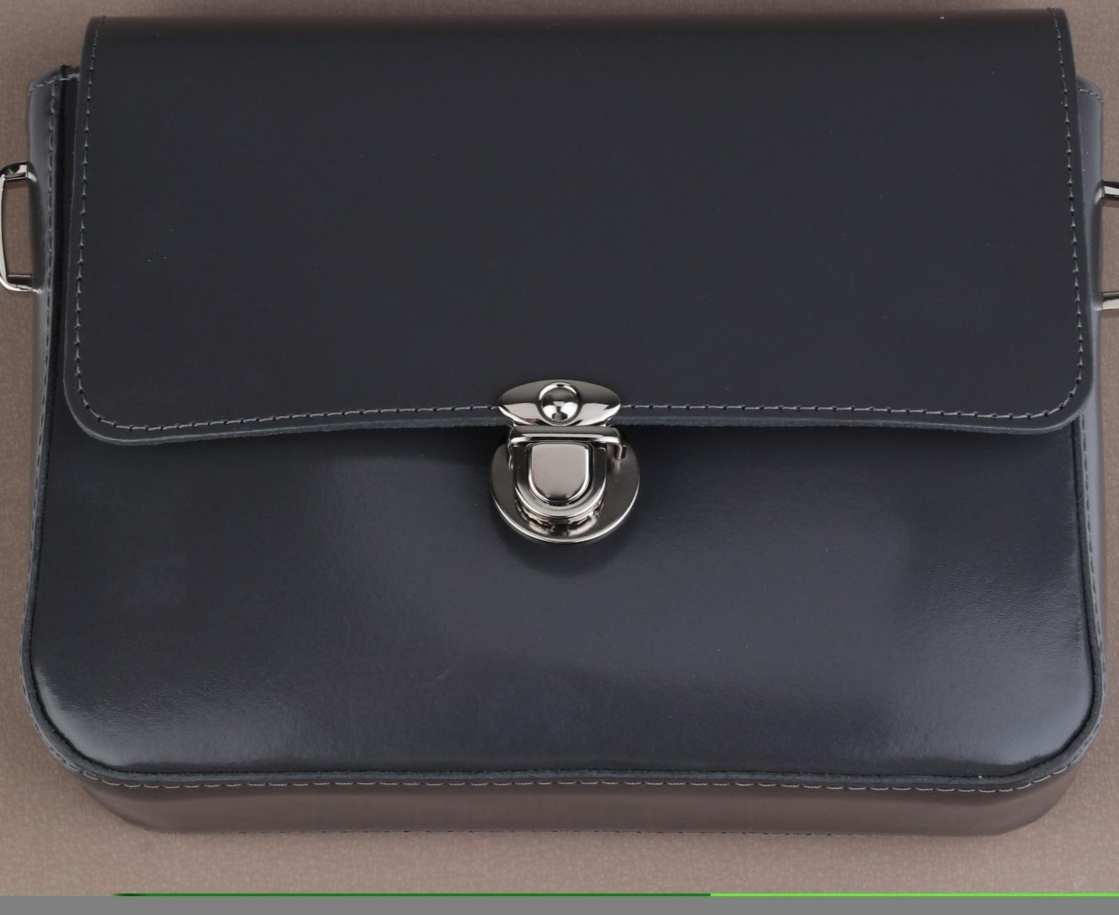 Застёжка для сумки, 3 × 3 см, цвет серебряный